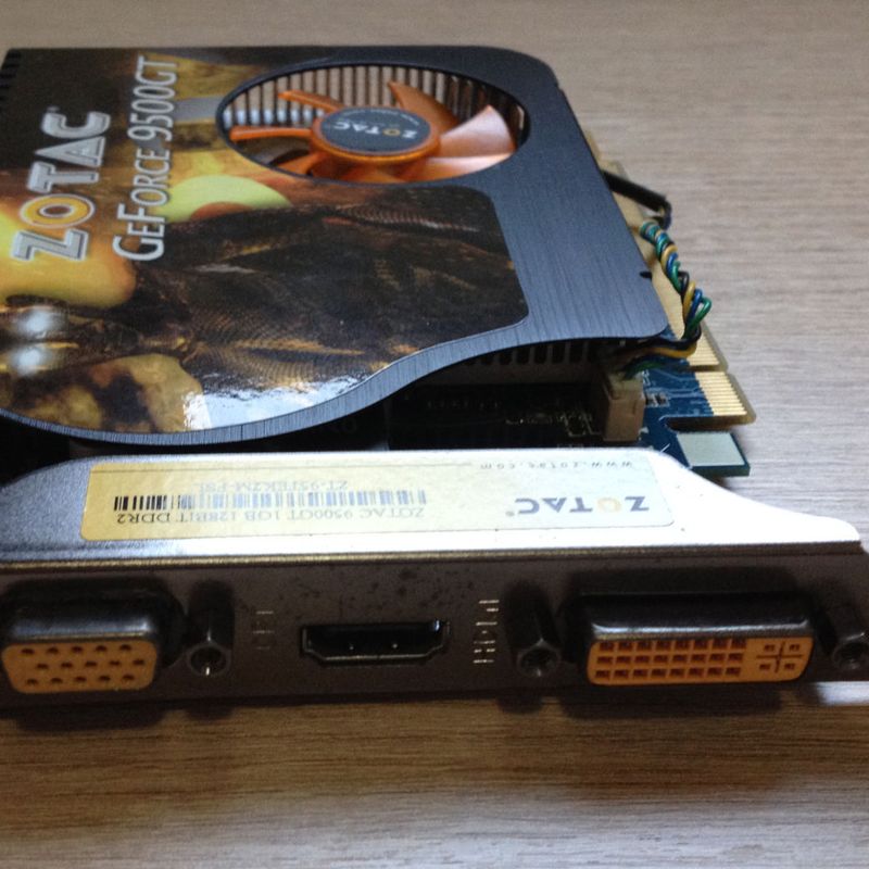 Zotac 9500gt best sale 1gb 128bit ddr2