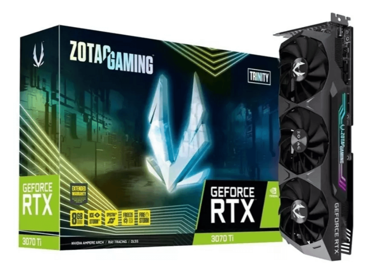 Placa de Video Zotac Geforce Rtx 3070 Ti Trinity 8gb Usada | Zotac