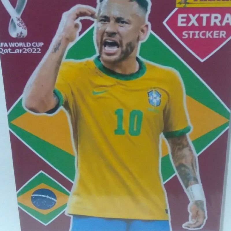 Figurinha do Neymar do álbum da Copa do Mundo do Qatar é