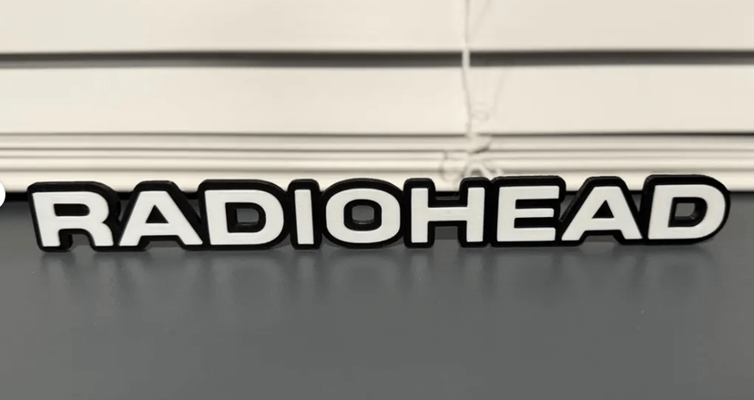 Placa Decorativa Radiohead 90s Rock em 3d Decor Home | Item de ...