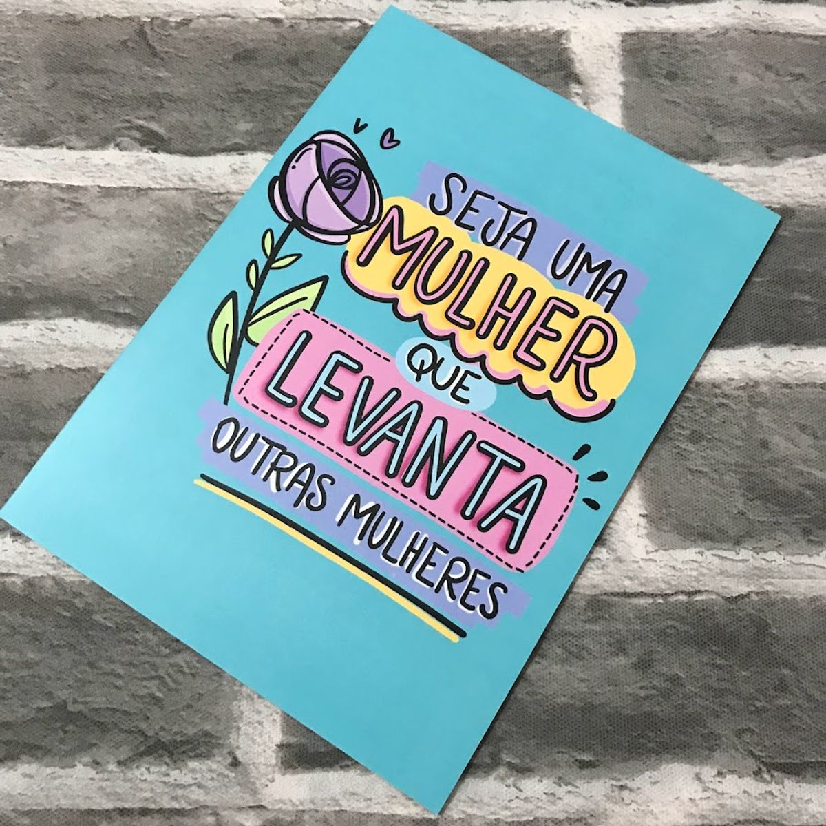 Placa Decoratva Mdf Seja Uma Mulher Que Levanta Outras Mulheres Item