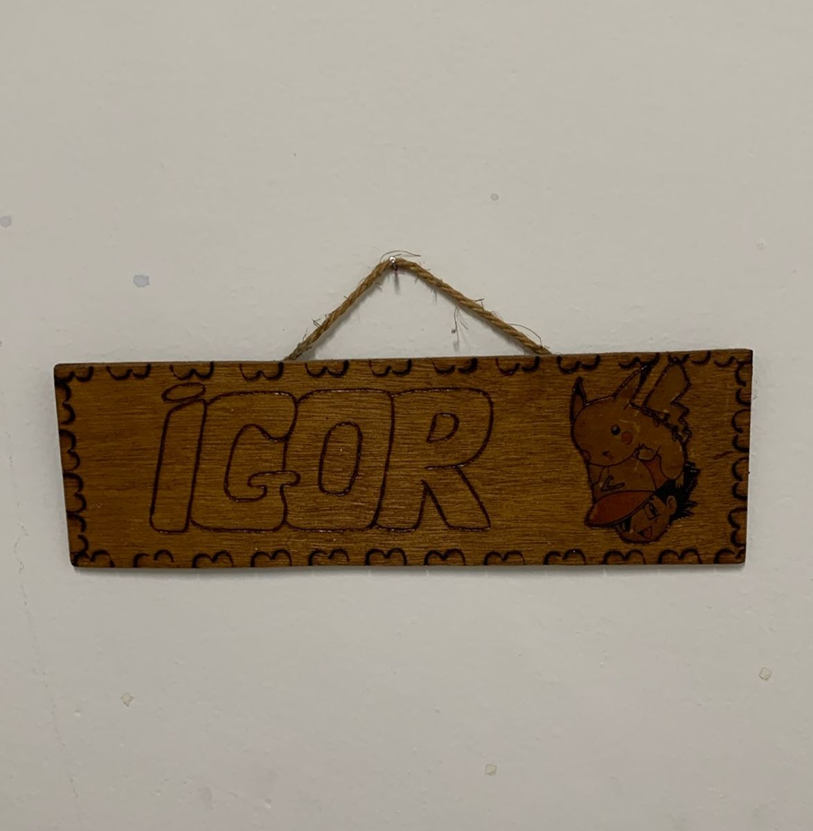 Placa Nome Igor Pokémon | Cacareco Usado 102855984 | enjoei