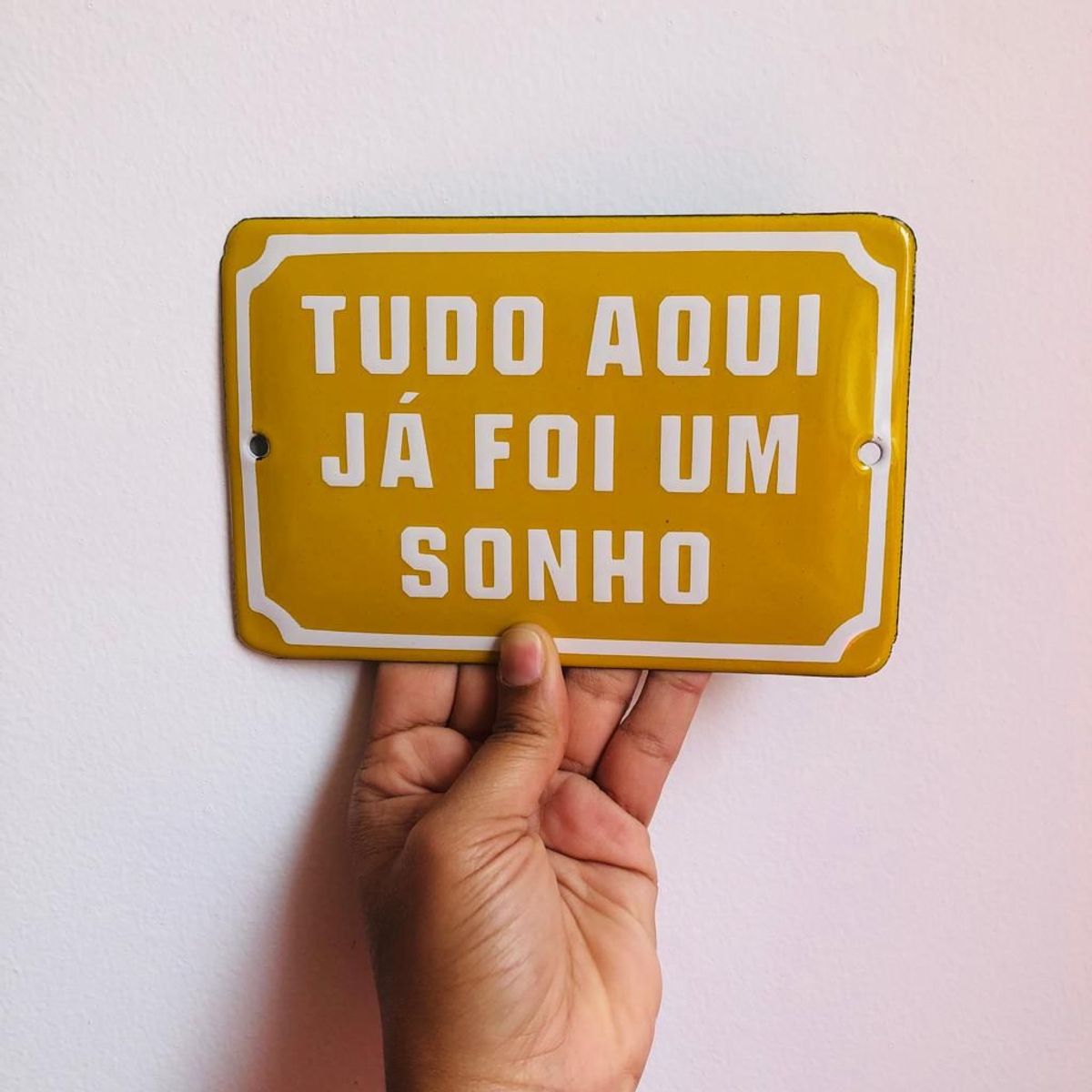 Placa Tudo Aqui J Foi Um Sonho Item De Decora O Varanda Quadrada Nunca Usado Enjoei