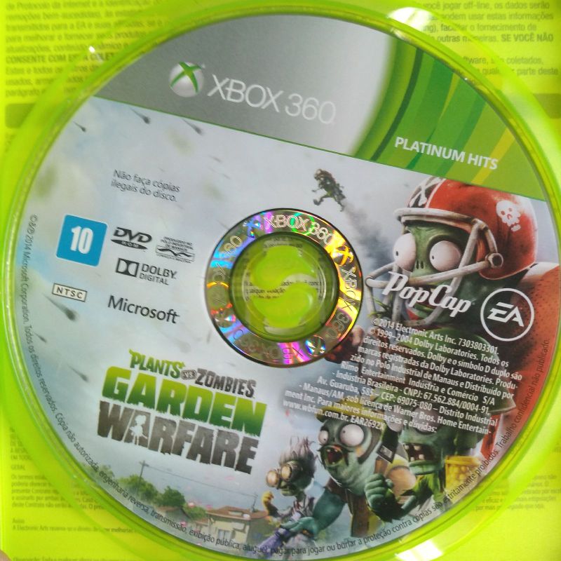 Plantis Vs Zombies (planta Vs Zumbi) Jogo Original em Cd para Xbox 360 |  Jogo de Videogame Xbox 360 Nunca Usado 58812510 | enjoei
