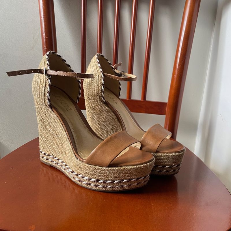 Plataforma Anabela Schutz Sapato Feminino Schutz Usado 87954189
