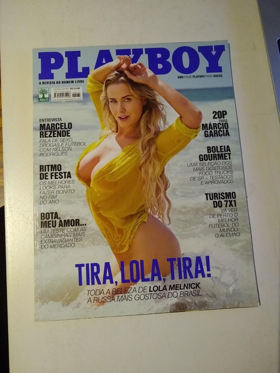 Playboy Lola Melnick - Dezembro 2014 | Livro Playboy Usado 74781990 | enjoei