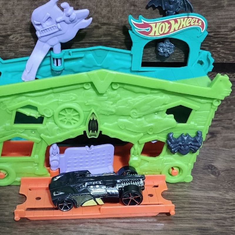 Playset de Garagem Fantasma Hot Wheels Mattel Usado 106981281