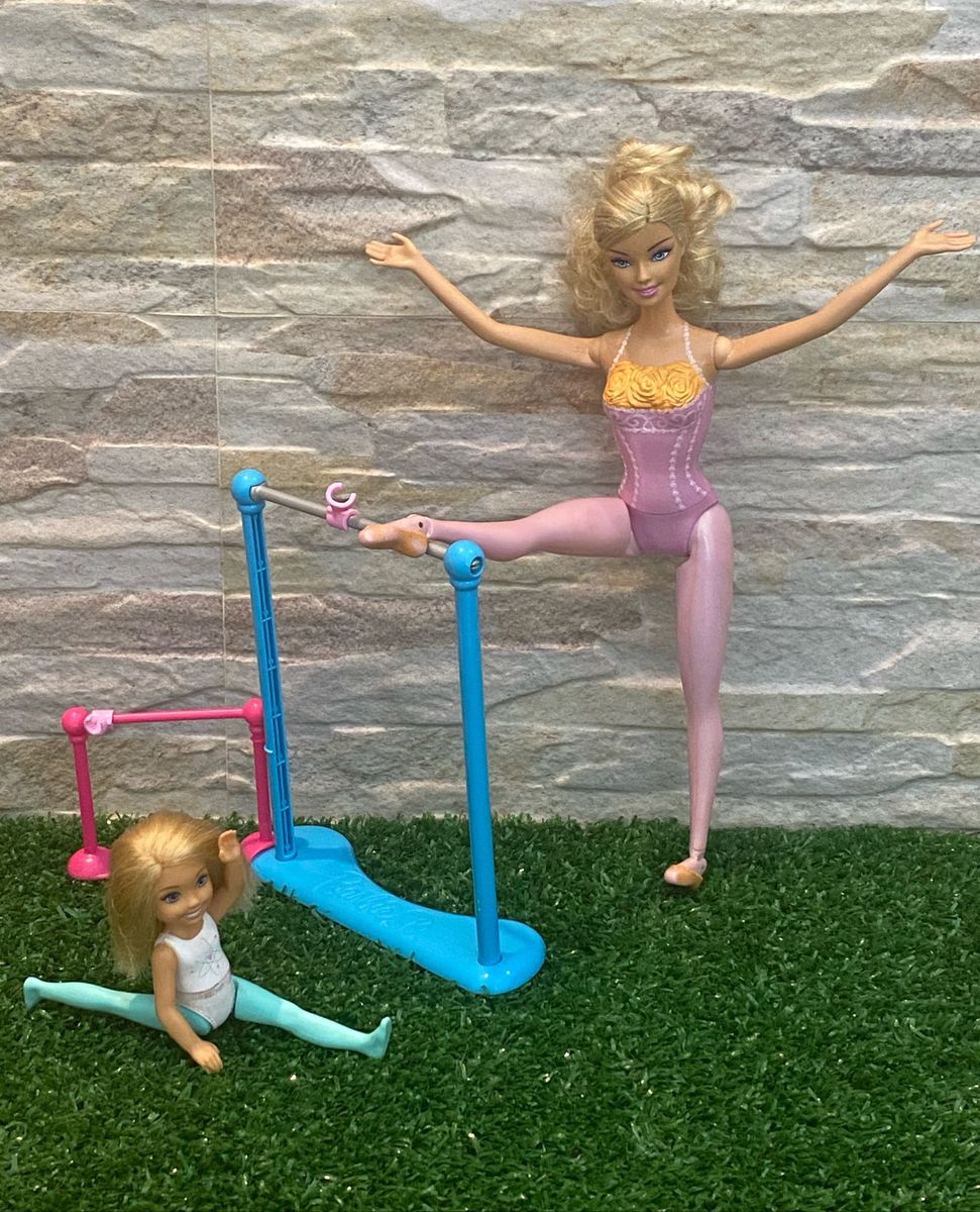 Playset Sala De Aula De Balé Com 2 Bonecas Barbie Bailarina E Aluna Chelsea Original Mattel 5843