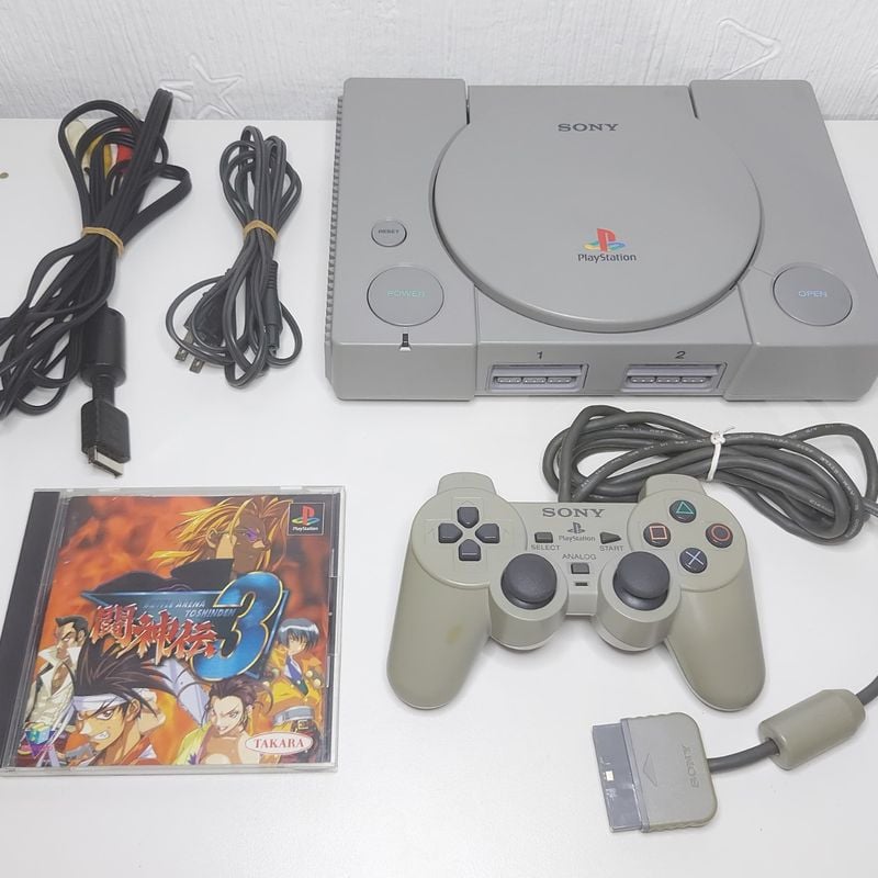 Playstation 1 Fat com 1 Jogo Original [scph-7500] Bloqueado Japonês |  Console de Videogame Sony Usado 93542760 | enjoei