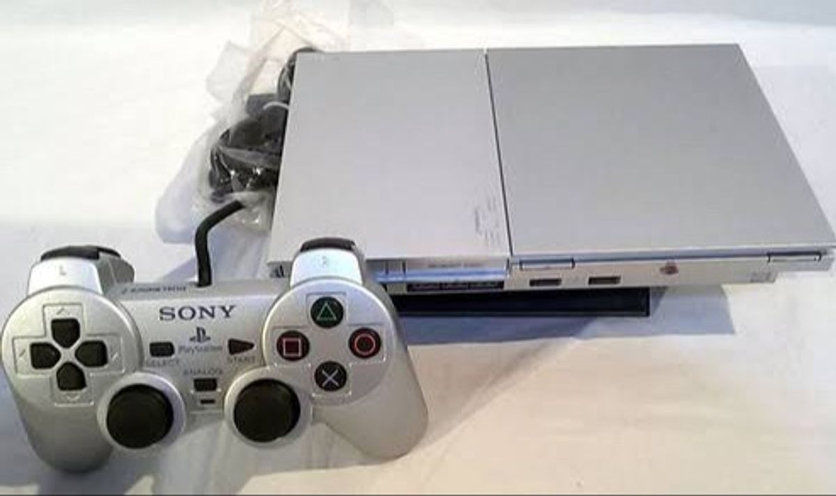 Console PlayStation 2 Slim Prata - Sony - Gameteczone a melhor