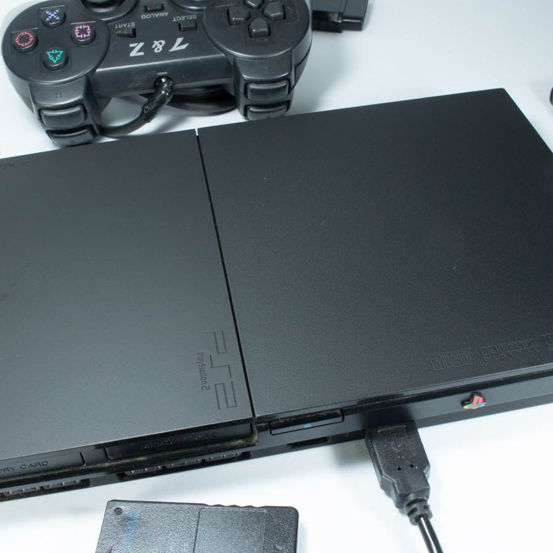 PlayStation 2 OPL(Sem Leitor) 64gb com 3000 Jogos + 2 Controles + Memory  Card - Kris Games Virtual