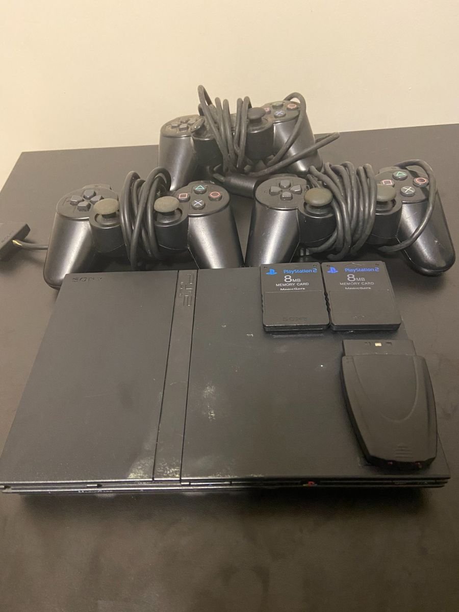 Playstation 2 Slim Original Desbloqueado com Defeito No Leitor