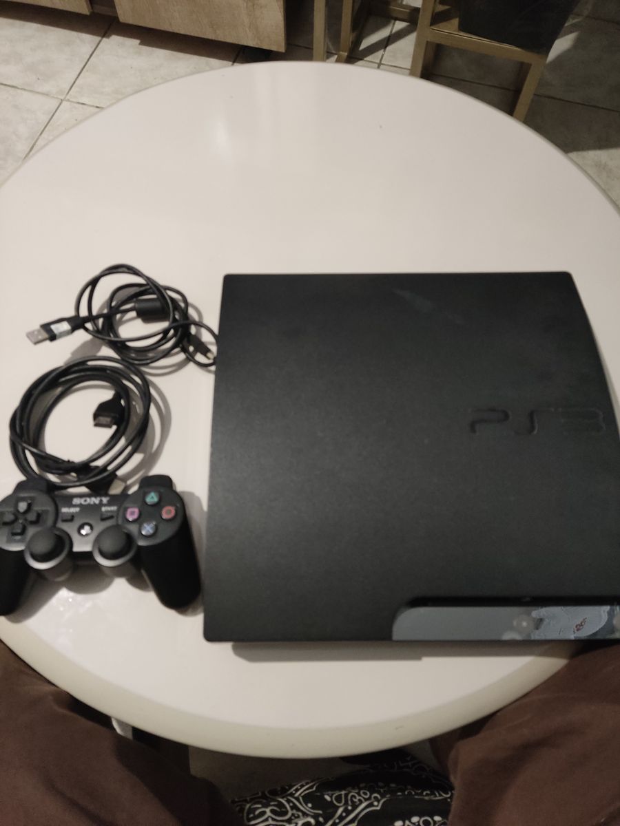 Playstation 3 Slim 160gb + 1 Controle + 4 Jogos | Console De Videogame ...