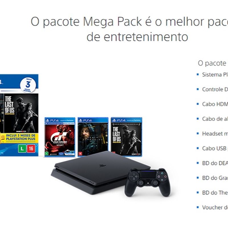 Sony Playstation 4 Slim Mega Pack Infantil