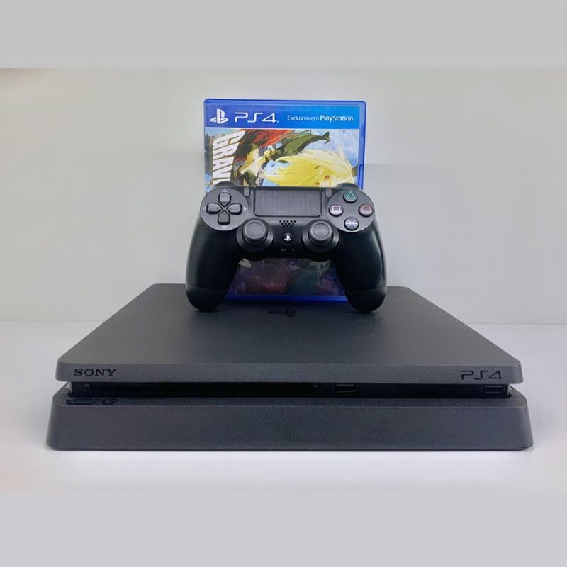 Ps4 500 GB na cx completa com controle psn 10 meses pra baixar