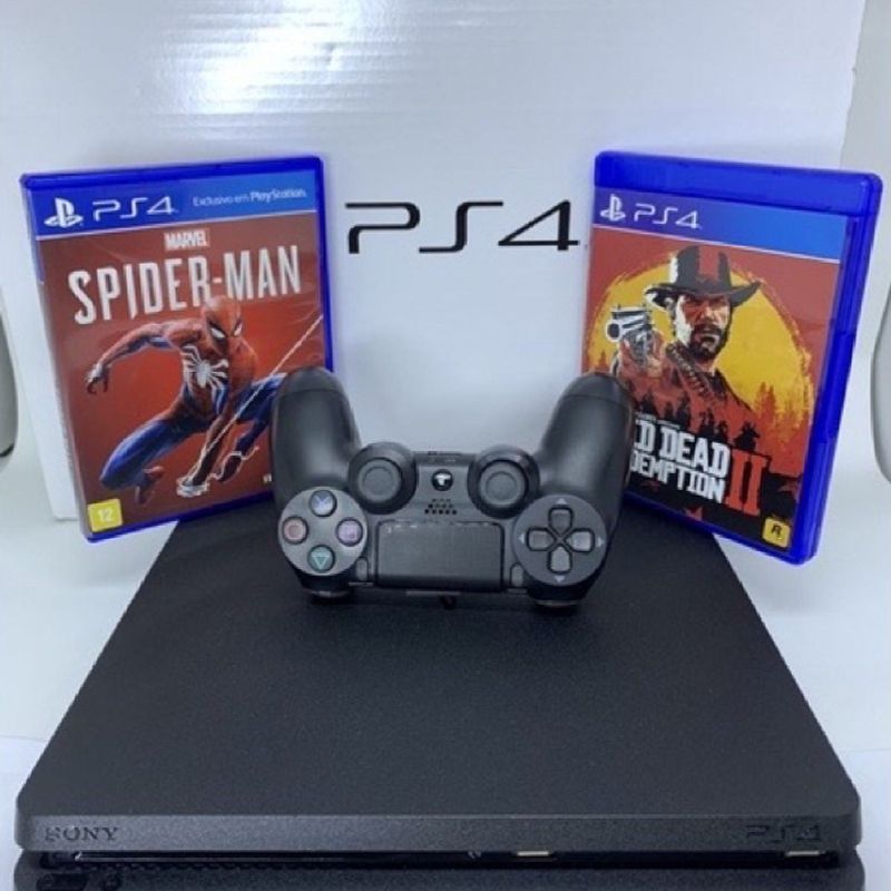 Vendo PS4 PRO 1 Tera com caixa original + 4 jogos - Videogames