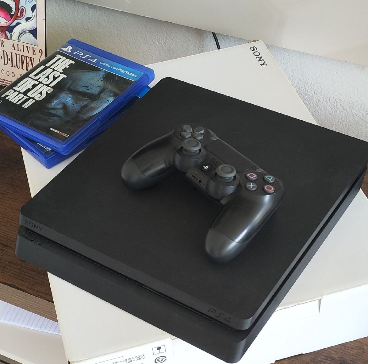 Playstation 4 Slim 1 Tb Usado + 2 Jogos de Brinde Mídia Física Jogo