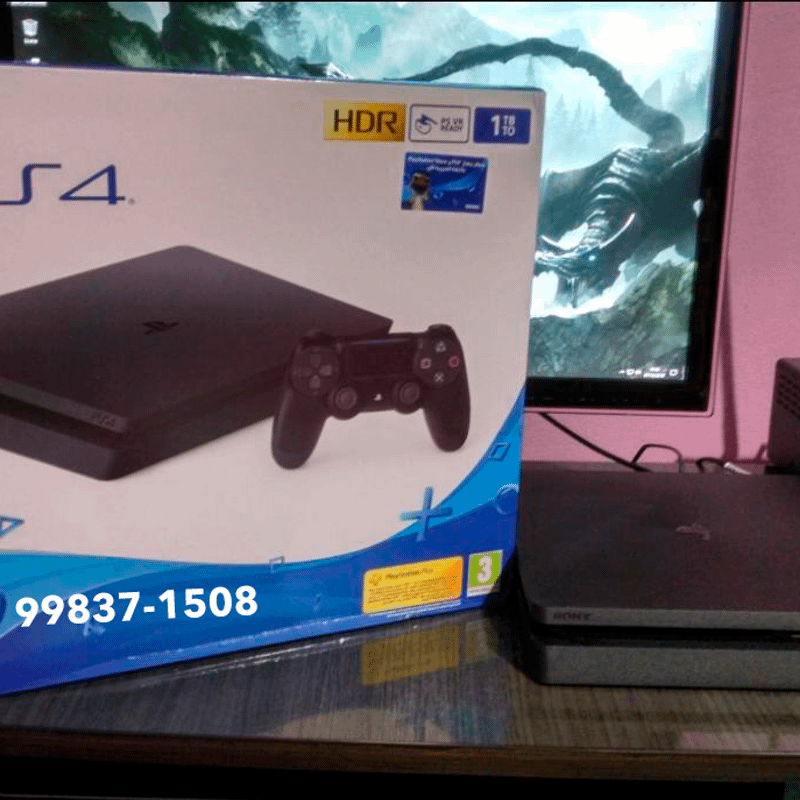 Playstation 4 (ps4 Pro) 1tb Acompanha Jogos e Dois Controles | Console de  Videogame Sony Usado 87705972 | enjoei