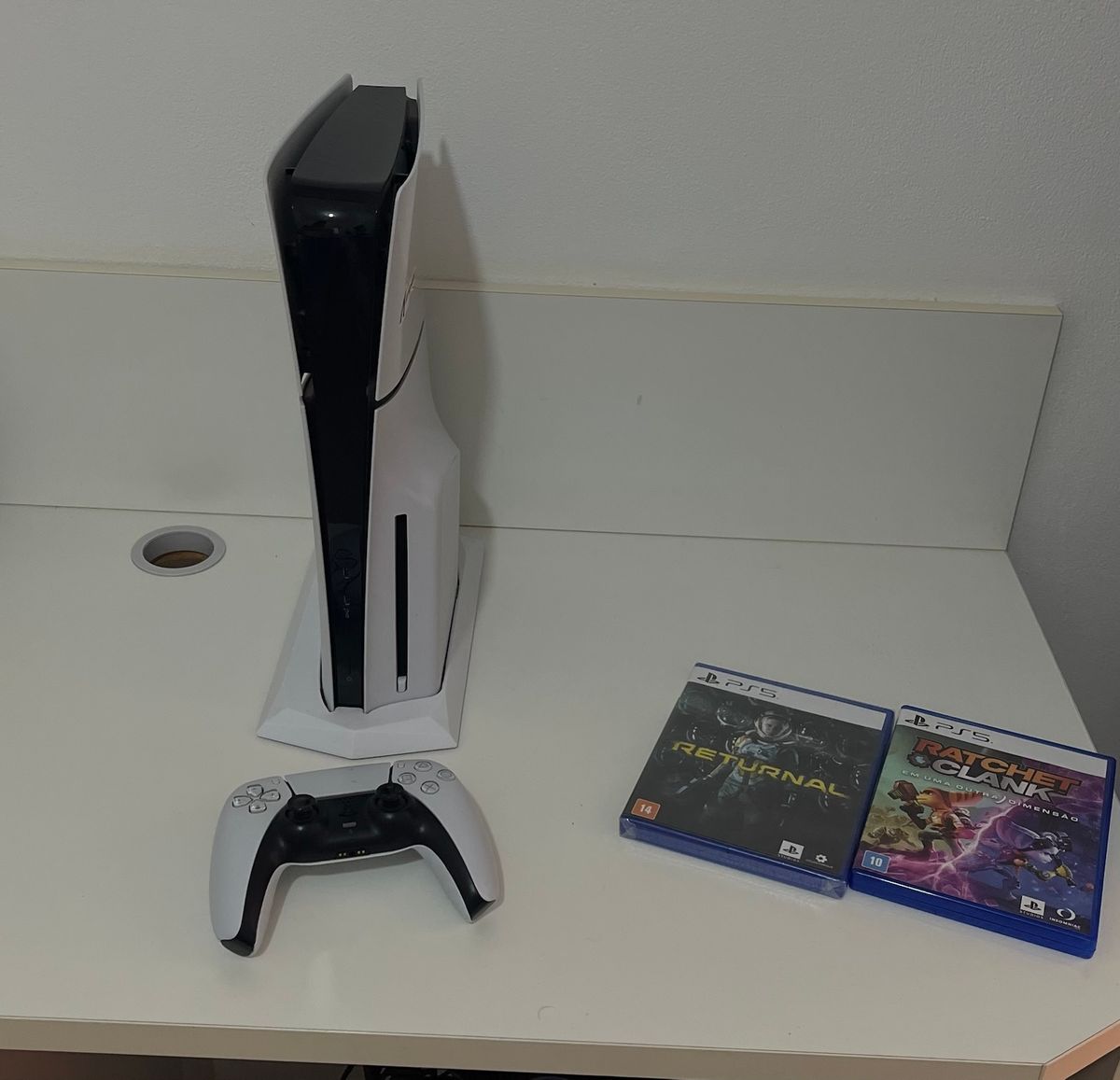 Playstation 5 Slim 1 Tera de Memória com Entrada de Disco, com Controle ...