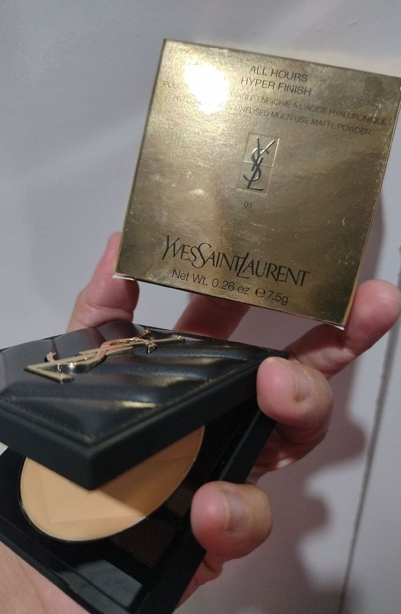 Pó Compacto Ysl All Hours Hyper Finish Setting Powder | Maquiagem ...