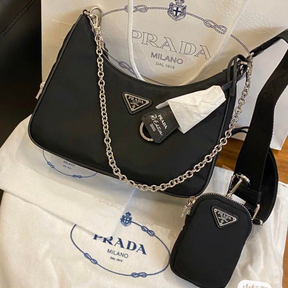 prada re edition 2005 restock