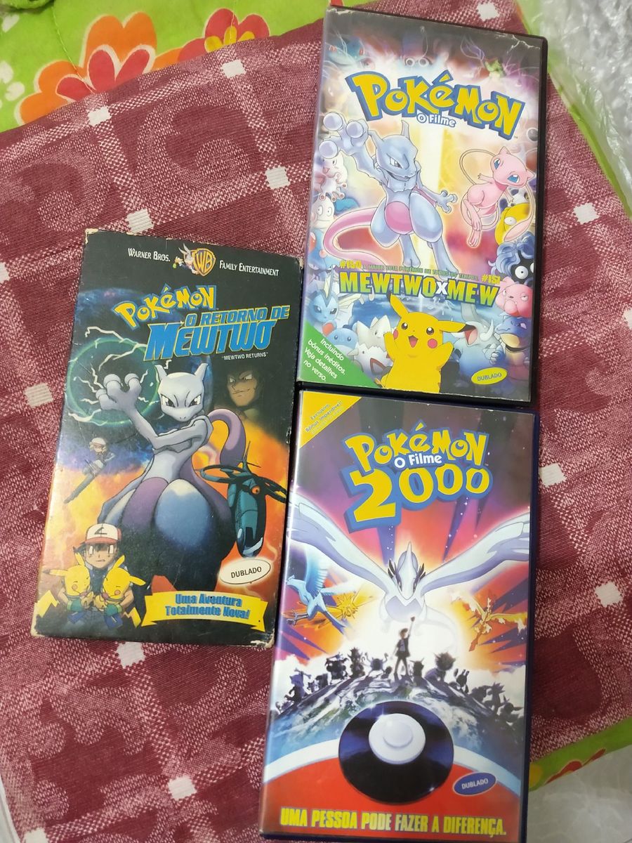 Vhs Pokémon O Filme Mewtwo X Mew, Filme e Série Nintendo Usado 92129564
