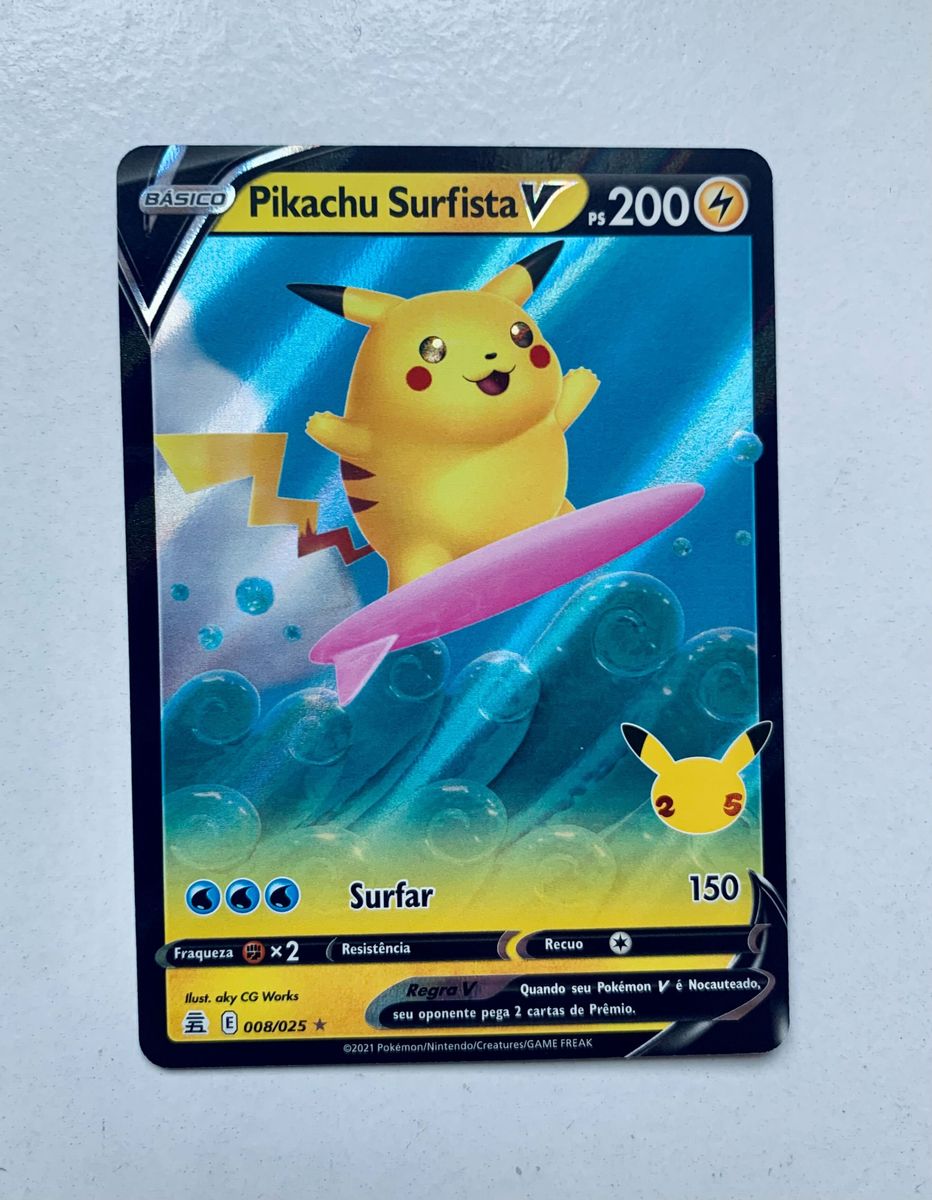 Pokémon Tcg Pikachu Surfista Jogo de Tabuleiro Pokémon Usado enjoei