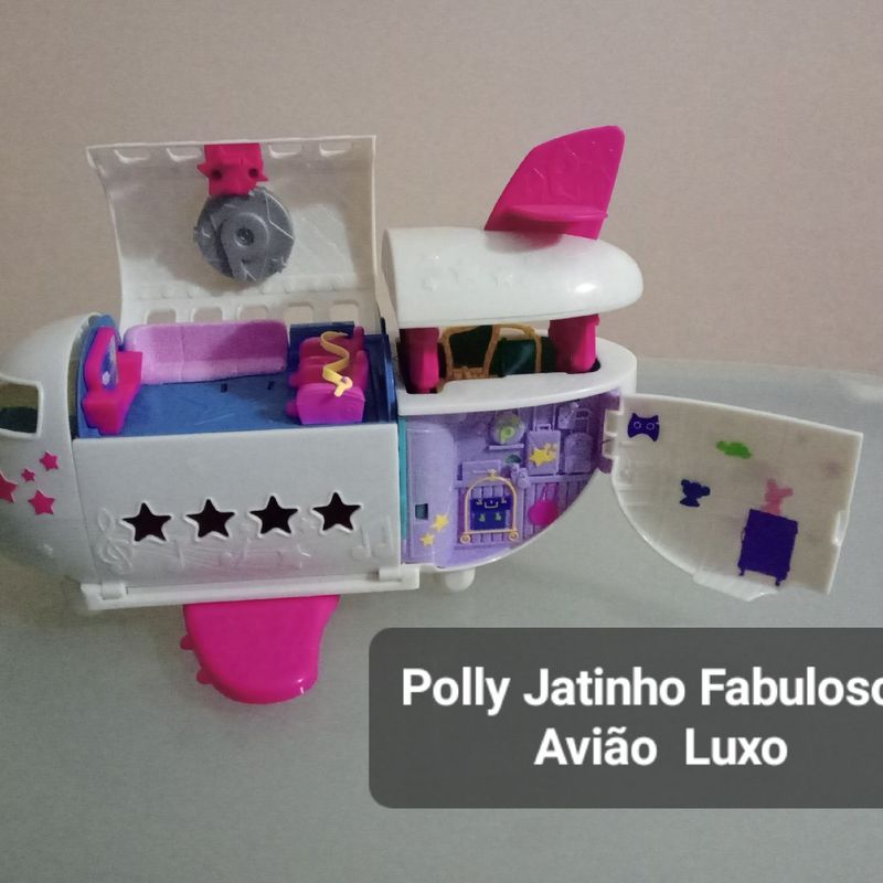 Polly Jatinho Fabuloso, Avião Luxo Brinquedo Polly Pocket Usado 90583245  enjoei