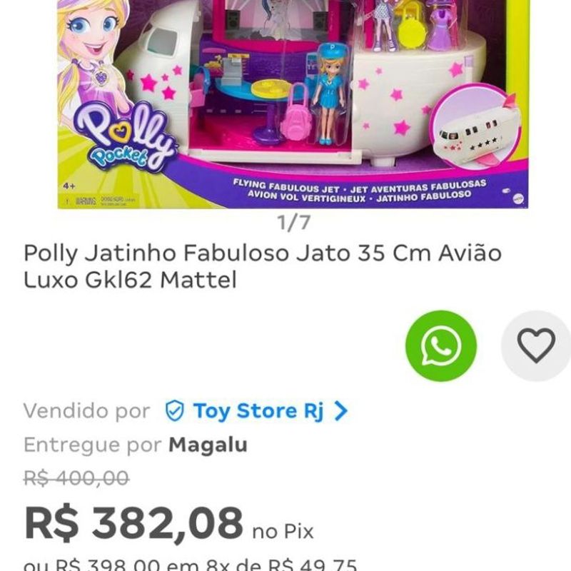 Polly Pocket Mattel Jato Fabuloso