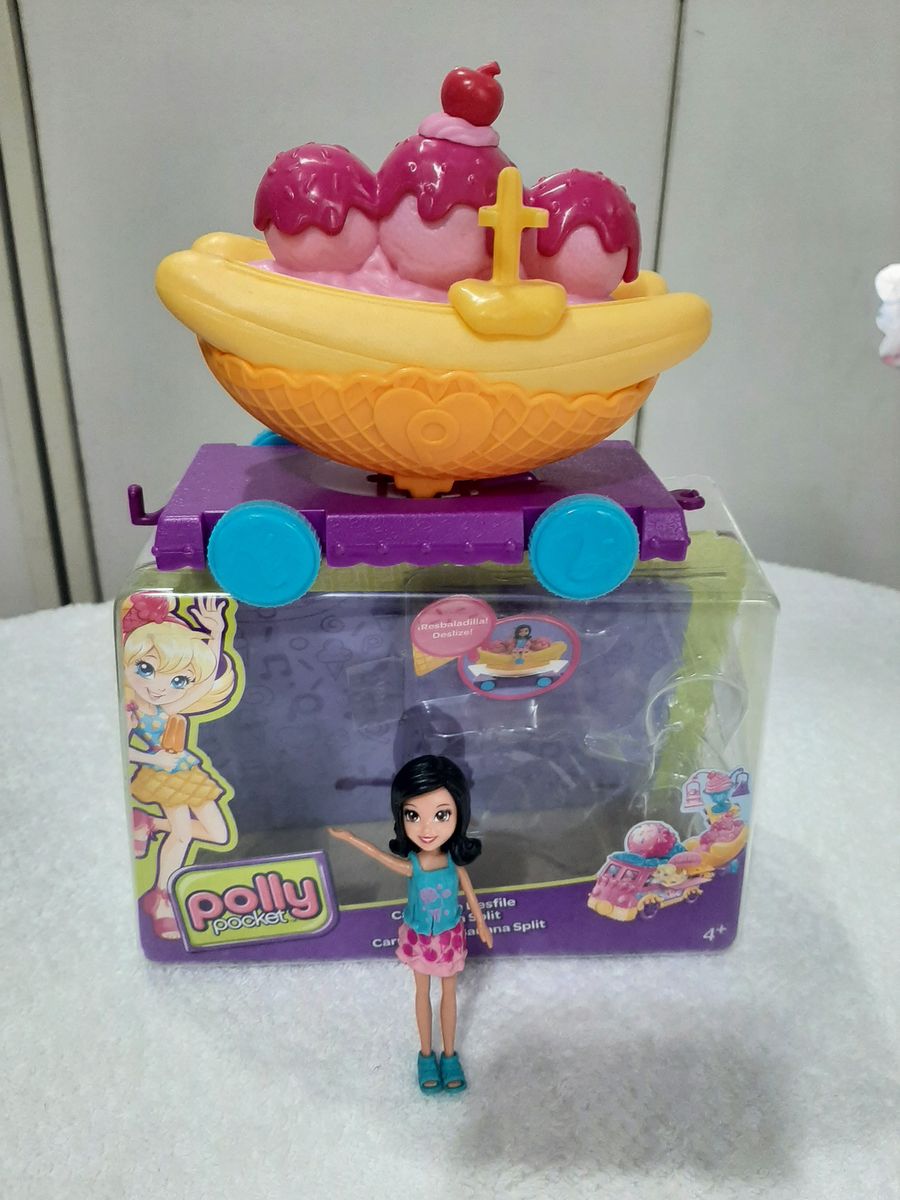 Boneca Polly Pocket Carrinho de Banana Split - Mattel : :  Brinquedos e Jogos