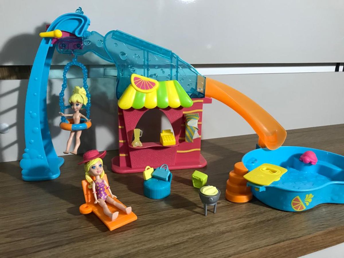 Polly Pocket Festa Na Piscina | Brinquedo Mattel Usado 64238115 | enjoei