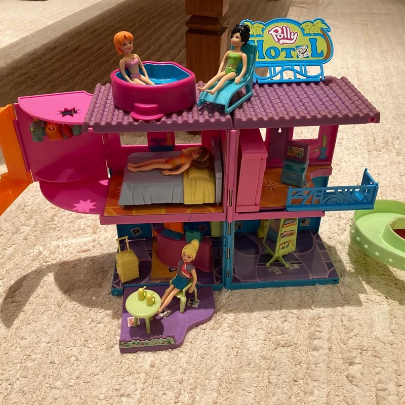 POLLY POCKET BONECA BRINQUEDO PARQUE DIVERSÕES CARROSSEL MONTANHA RUSSA  GIGANTE Kifunkids BRINQUEDOS 