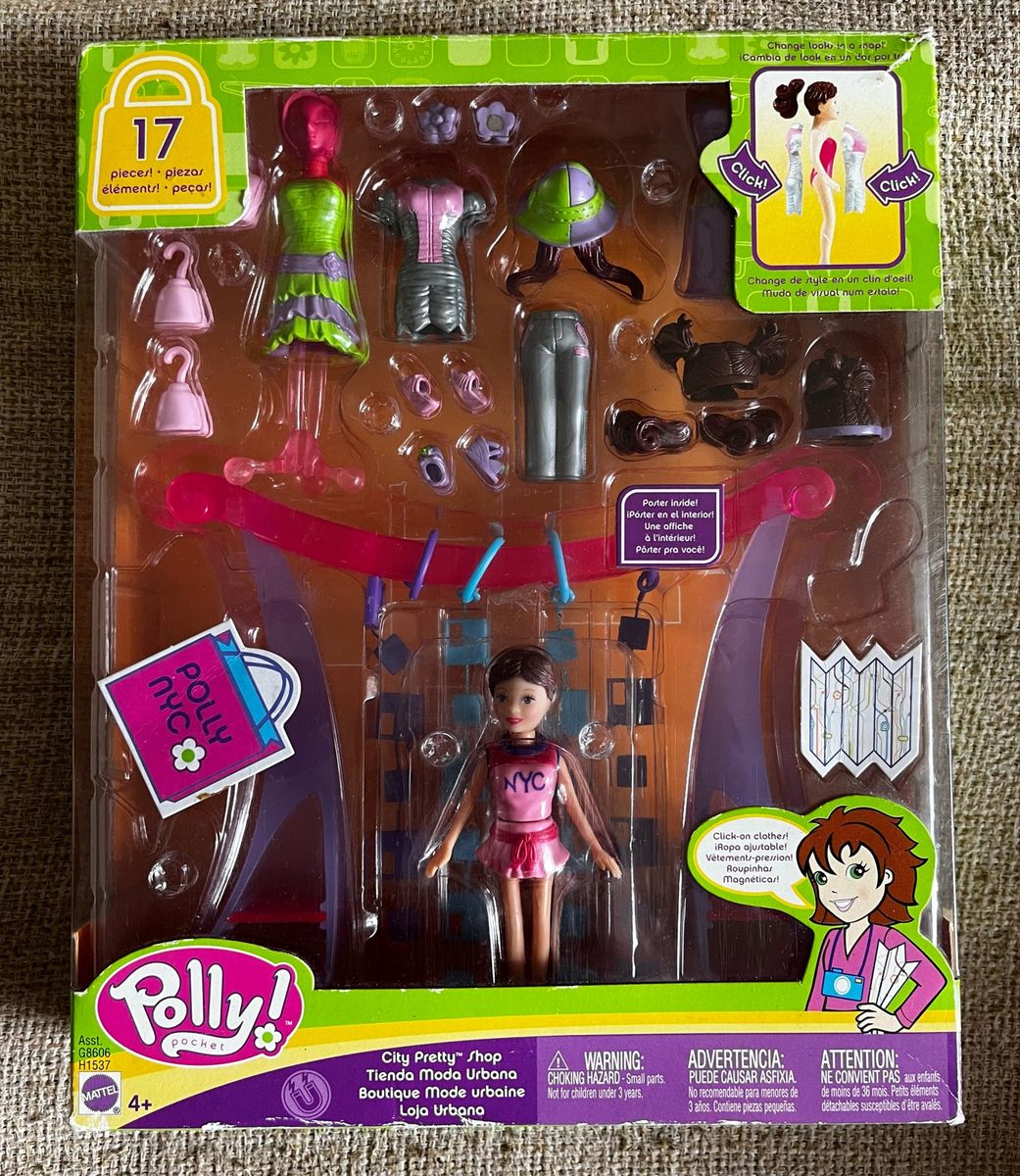 Boneca Polly Pocket Boutique da Moda - Mattel