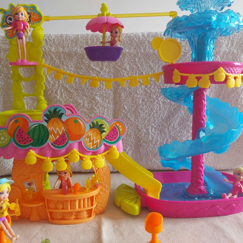 Polly Pocket Parque Aquático do Abacaxi Brinquedo Mattel Usado 94172918  enjoei
