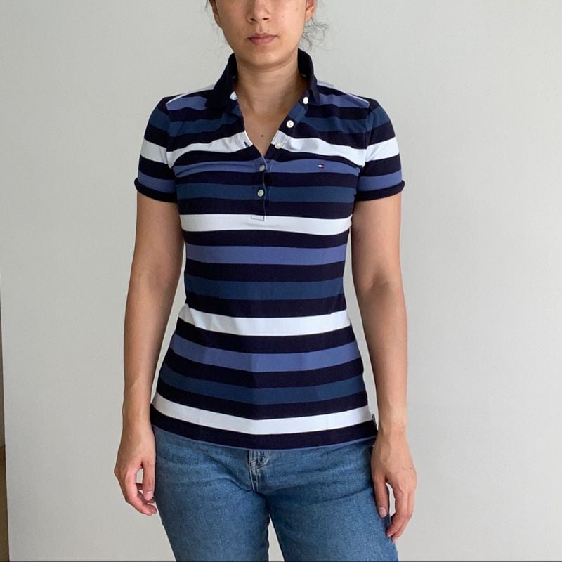 Polo Fem Tommy Hilfiger Original, Camiseta Feminina Tommy Hilfiger Usado  80334728