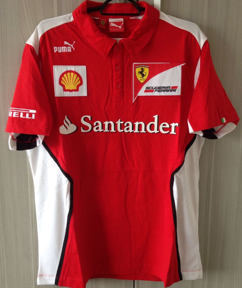 camisa da santander vermelha