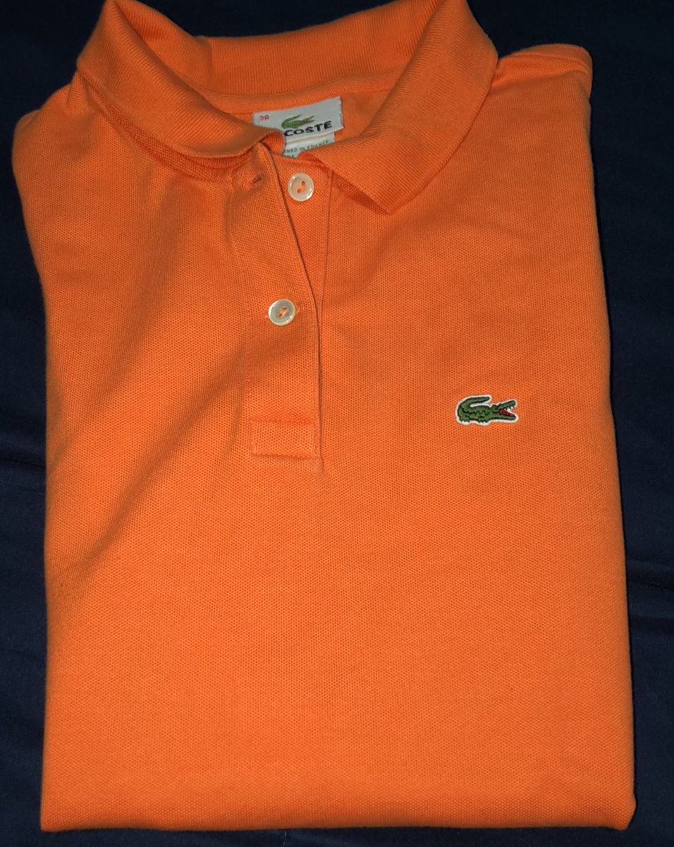 polo lacoste laranja