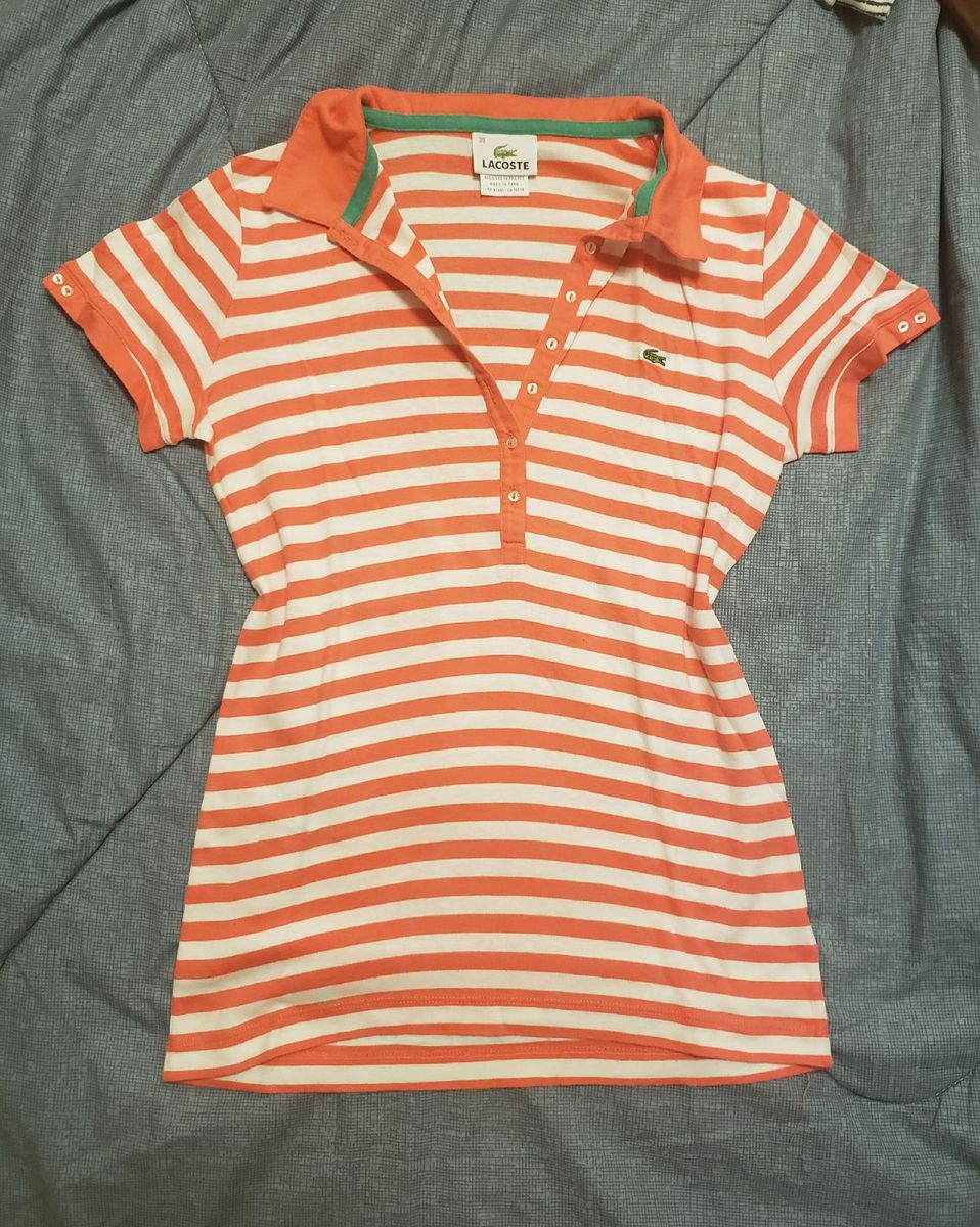 polo lacoste laranja