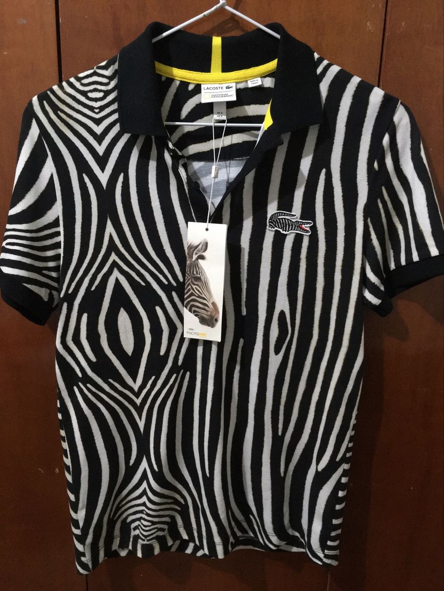 Polo Lacoste National Geographic Zebra Nova C/ Tags | Camisa
