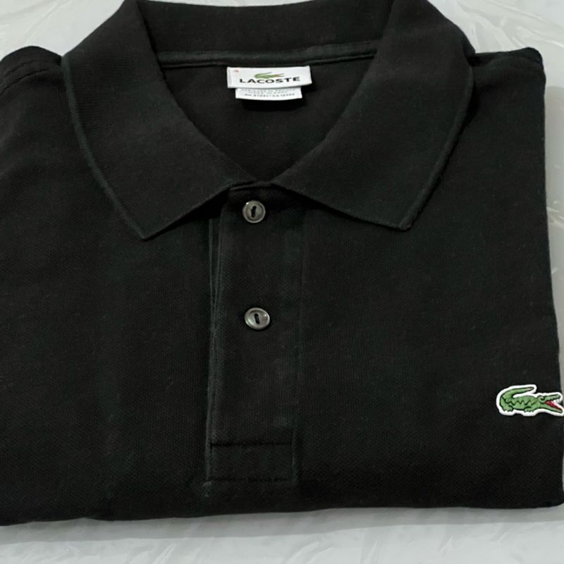 Camisa Polo Lacoste Brand Preta - Compre Agora