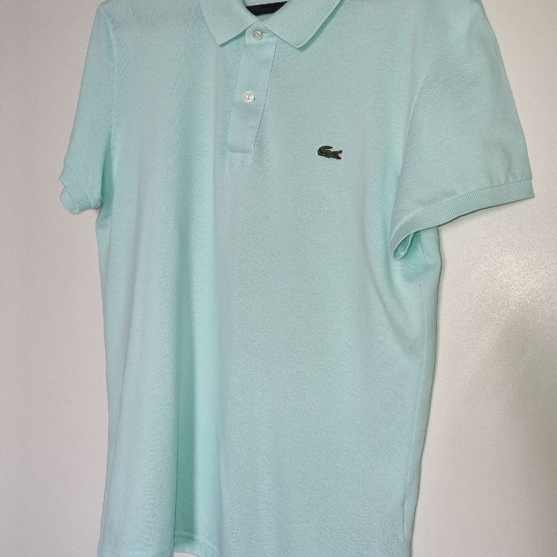 Camisa Lacoste Polo Lacoste Verde Acqua Slim Fit Lacoste Verde