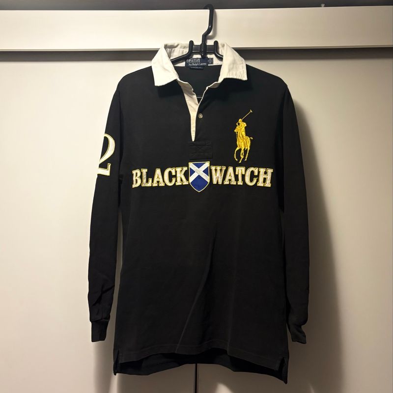 Polo Manga Longa Ralph Lauren Blackwatch | Ralph Lauren Usado