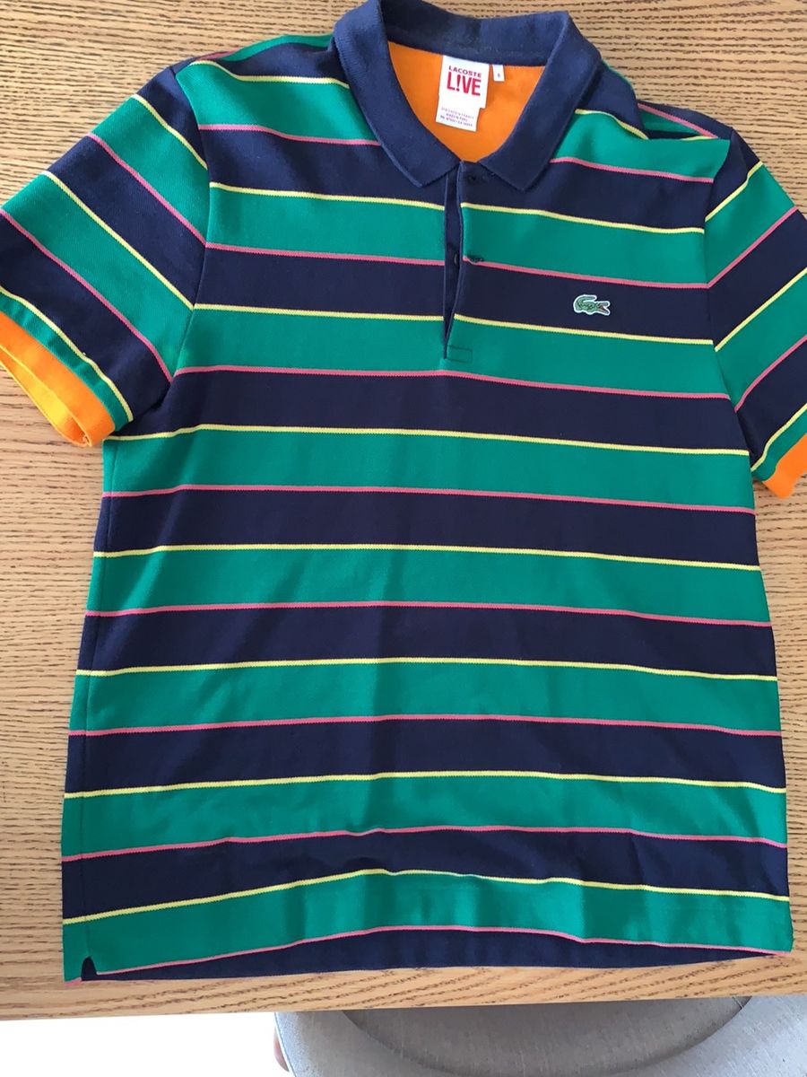 polo lacoste colorida