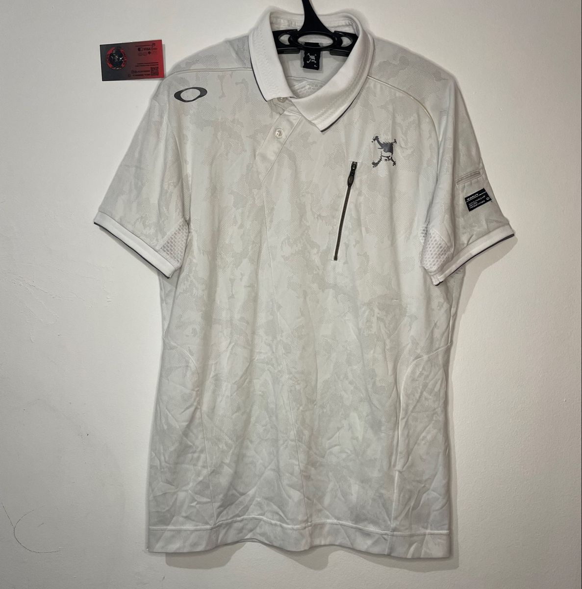 Camisa Polo Oakley Skull Branca (Gg), Camisa Masculina Oakley Nunca Usado  91673749