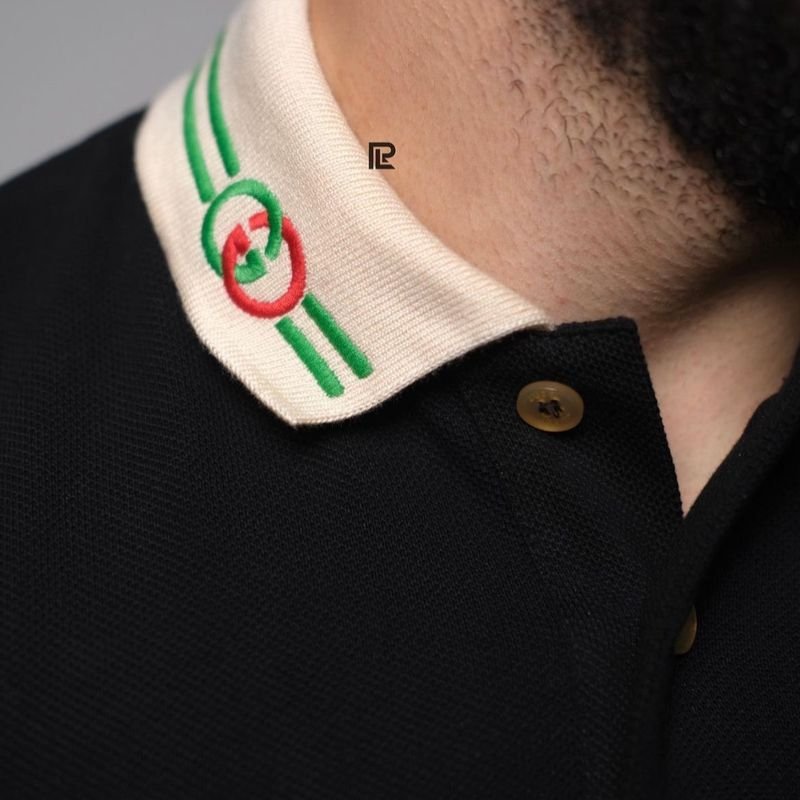 Camisa Polo Gucci Preta