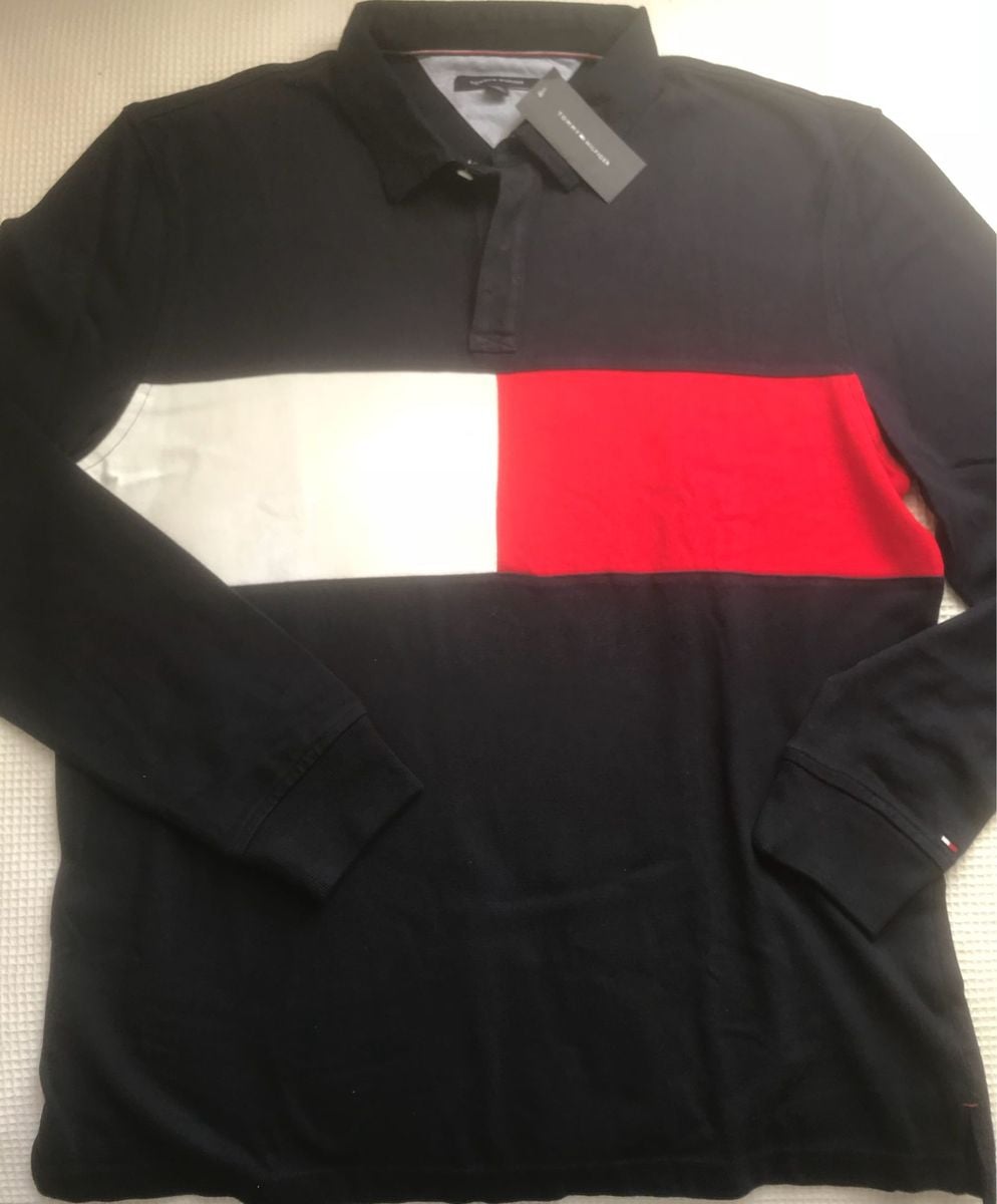 camiseta manga longa tommy feminina