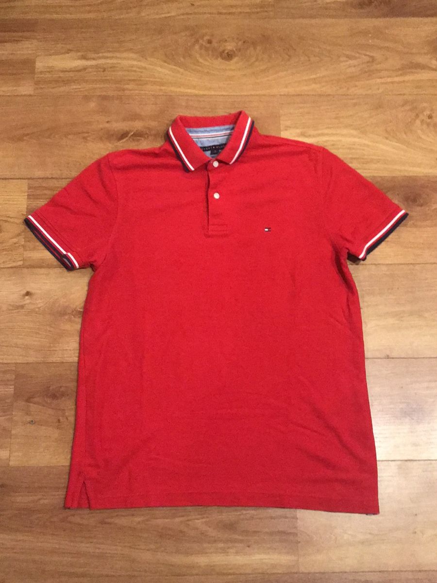 polo tommy hilfiger vermelha