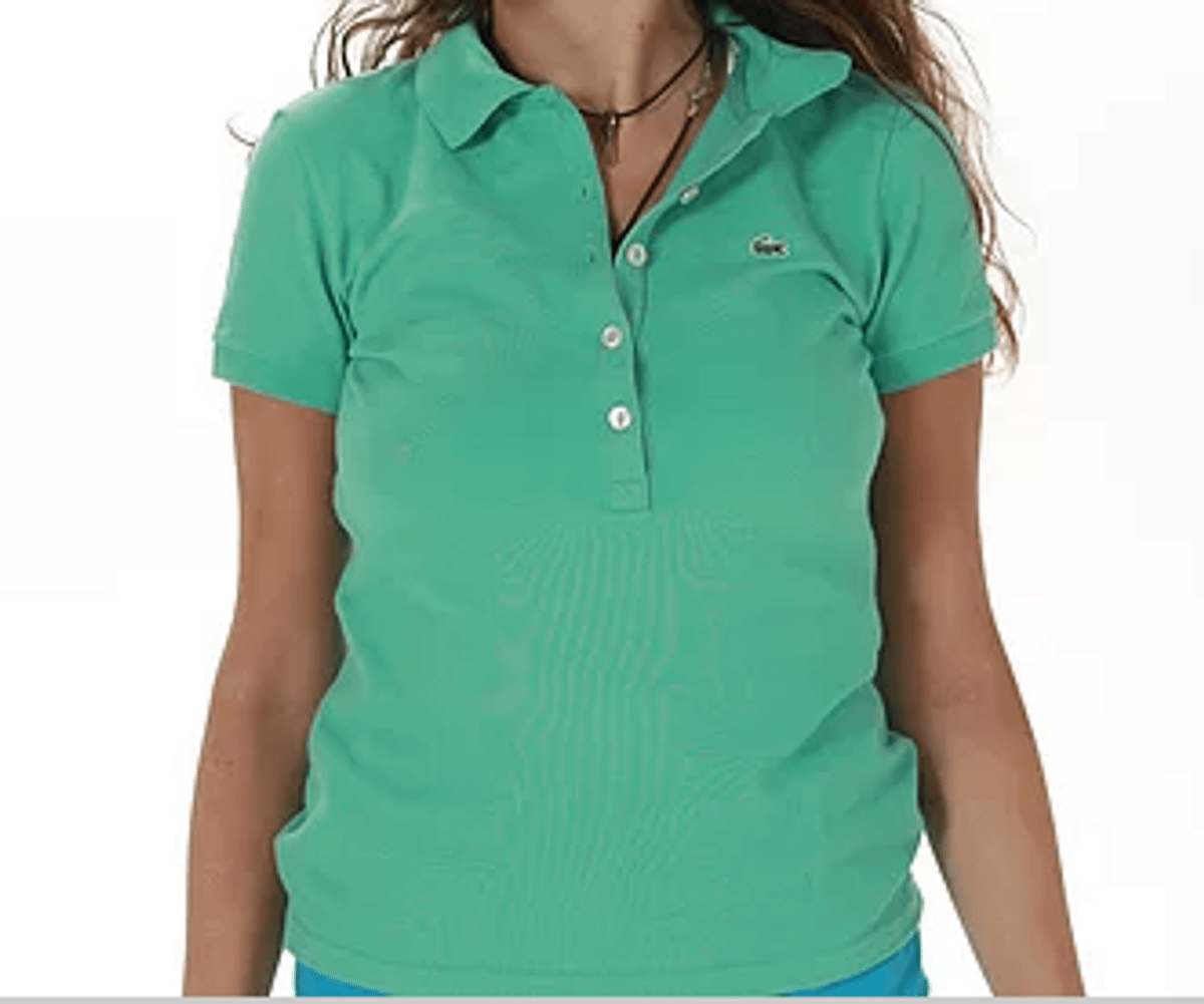 polo lacoste verde agua