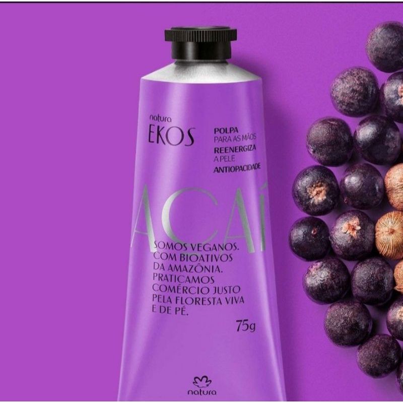 Polpa Hidratante Creme para Mãos Natura Ekos Açaí - 75g - Vegano | Cosmético  Feminino Natura Nunca Usado 78185255 | enjoei