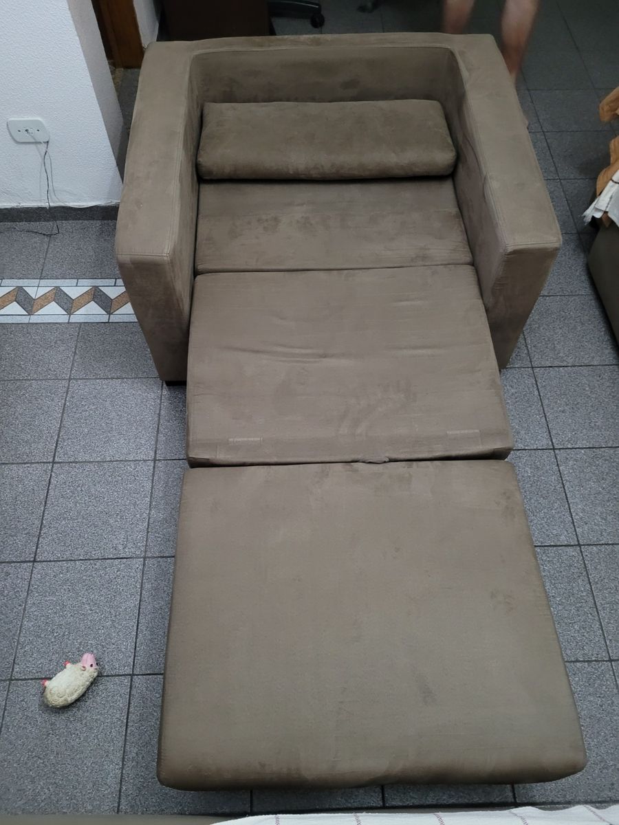 Poltrona Cama Sofia Sued Fendi 110cm Etna Poltrona Sofia Sued Fendi